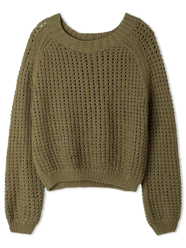 Strickpaket Tessera Pullover im Ajourmuster