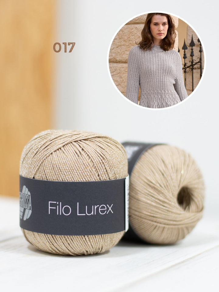 Strickpaket Filo Lurex Taillierter Pullover