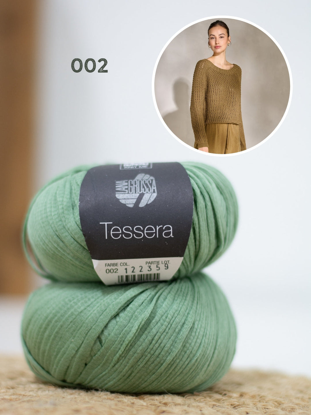 Strickpaket Tessera Pullover im Ajourmuster