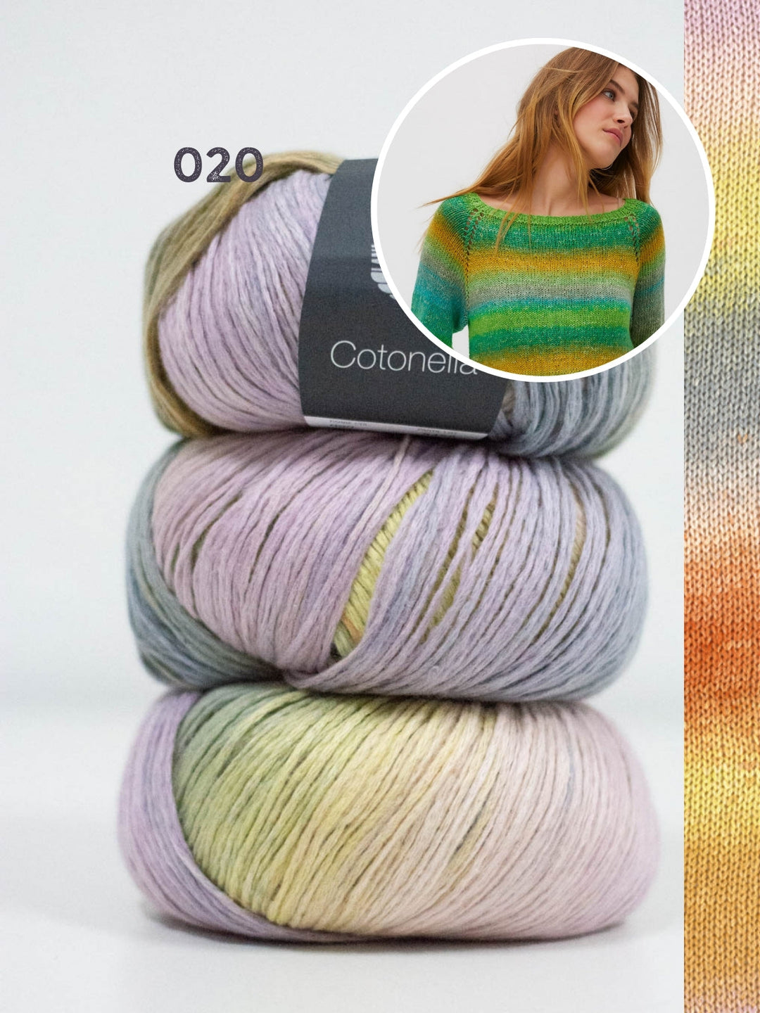 Strickpaket Cotonella Top-down Pullover