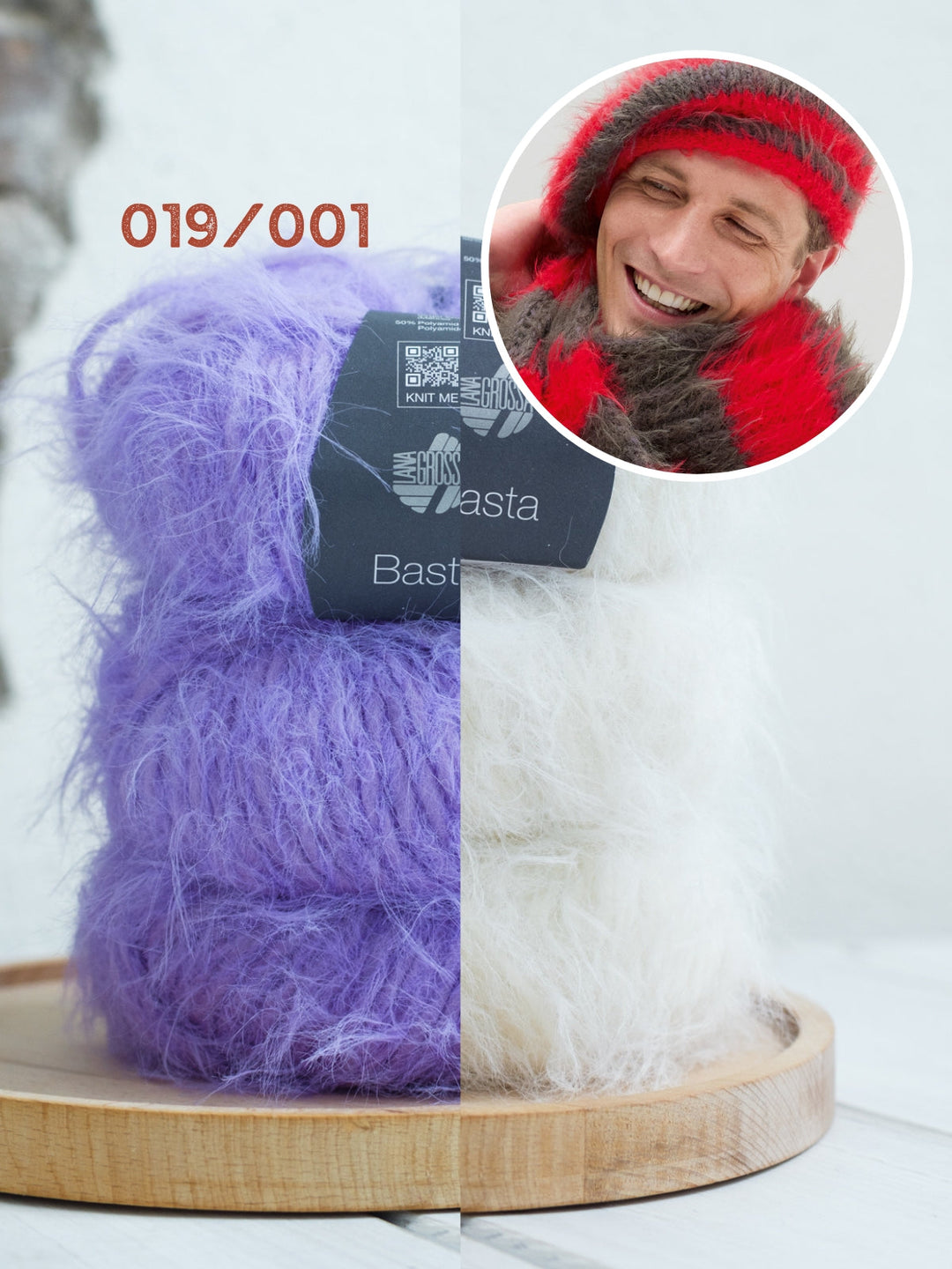 Strickpaket Basta Baskenmütze + Schal