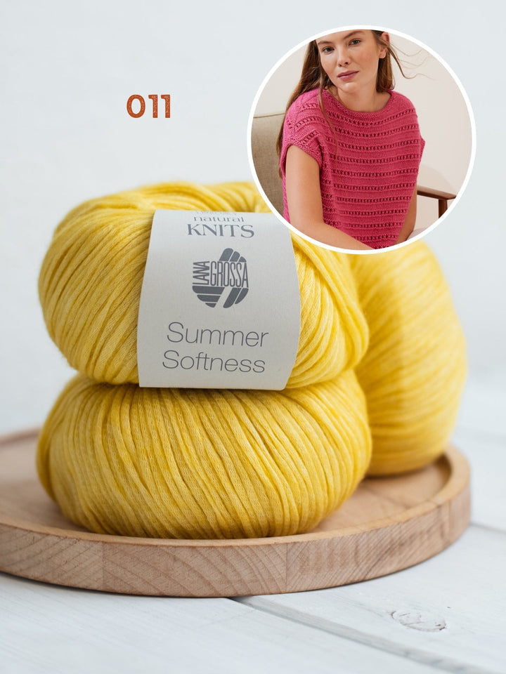 Strickpaket Summer Softness Pullunder mit Ajourmuster
