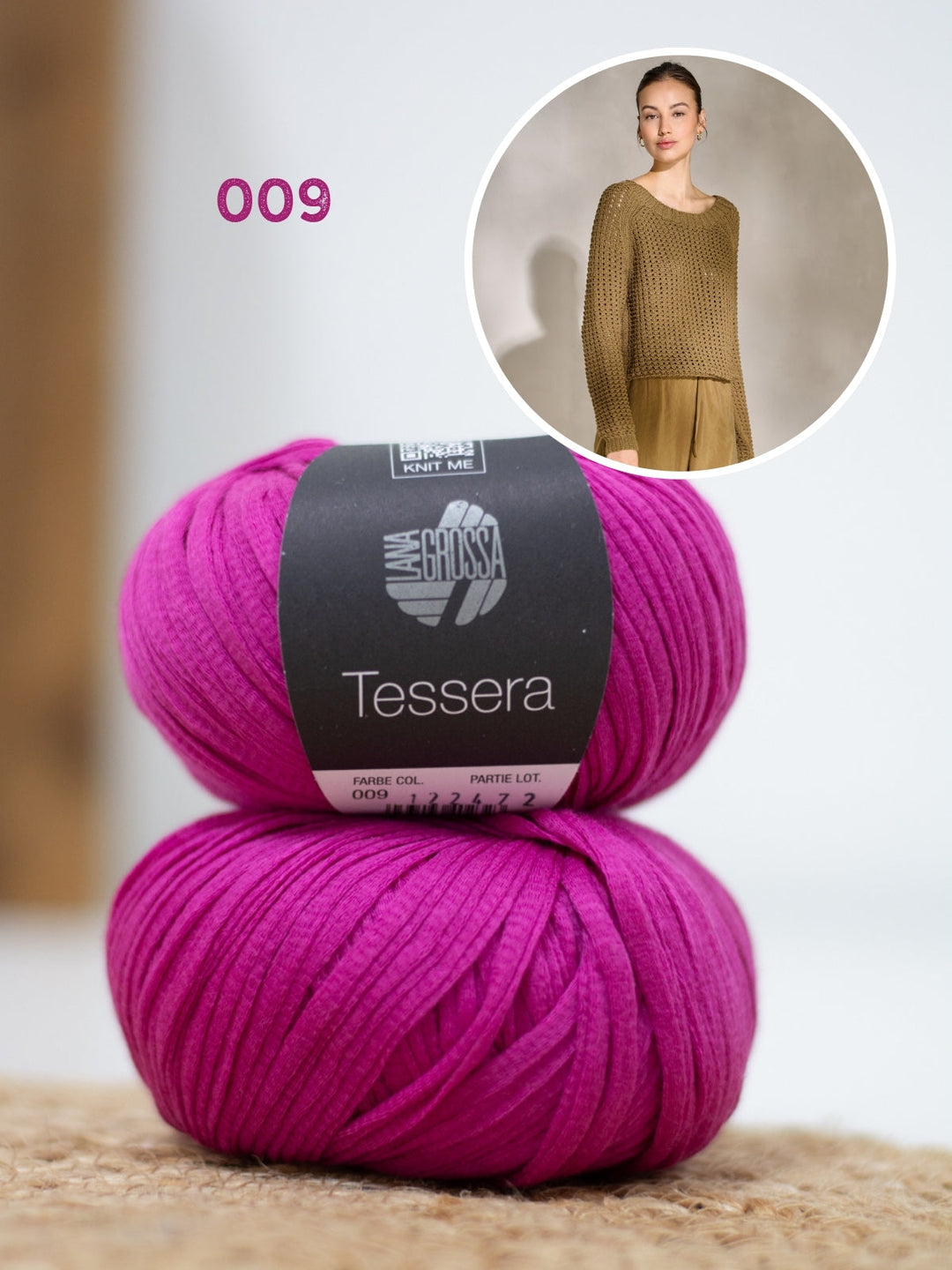 Strickpaket Tessera Pullover im Ajourmuster