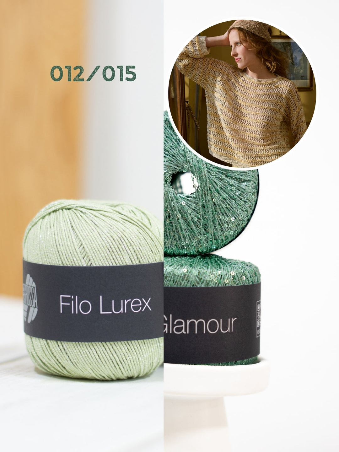 Strickpaket Filo Lurex Glamour Pullover