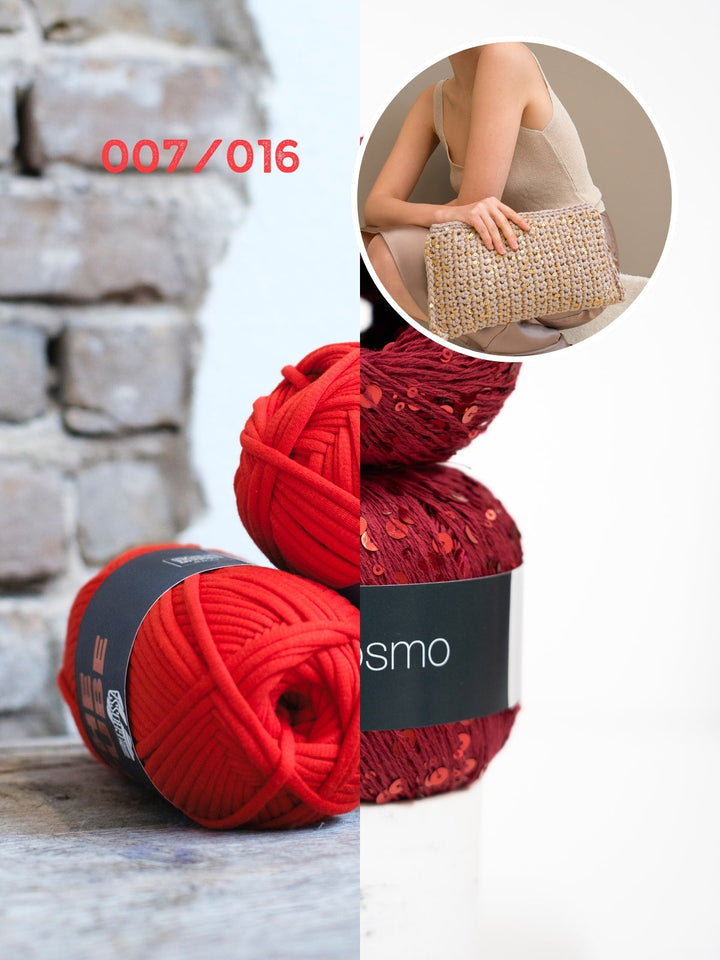 Häkelpaket The Tube Cosmo Clutch