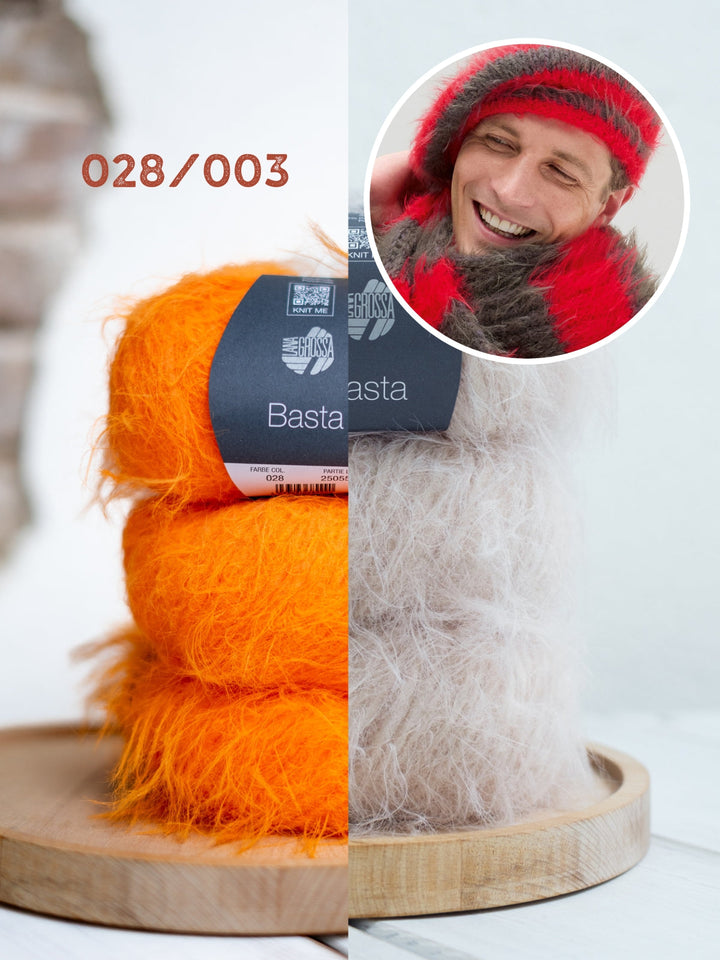 Strickpaket Basta Baskenmütze + Schal