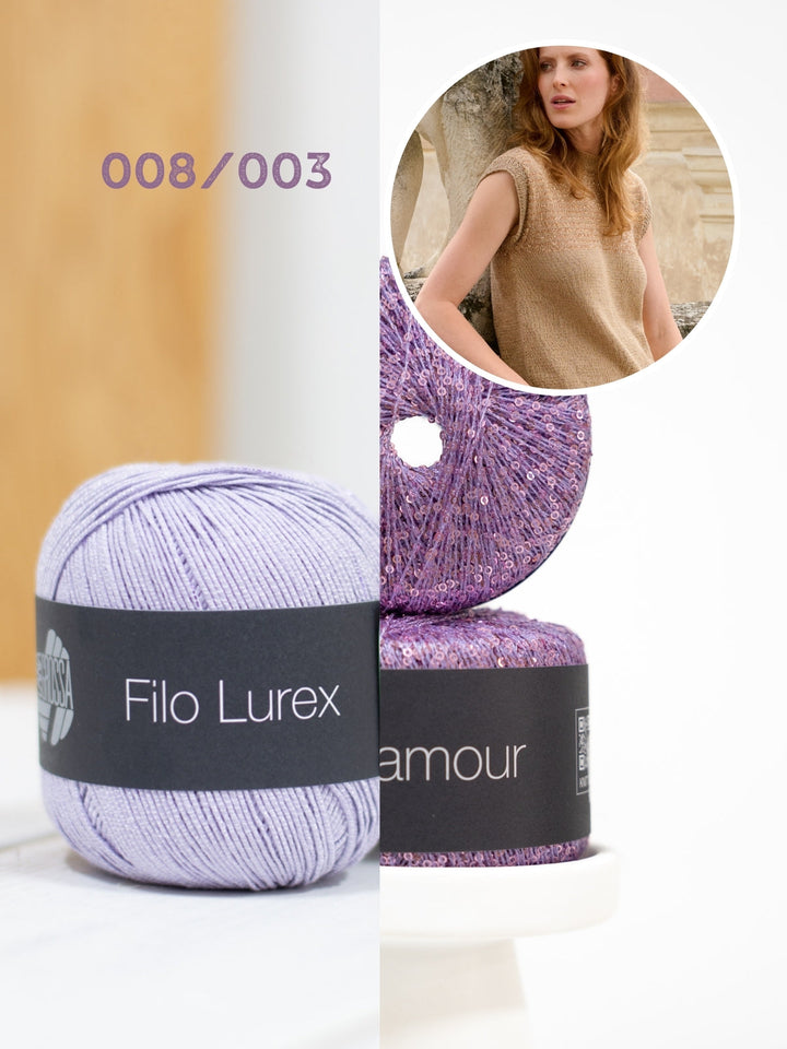Strickpaket Filo Lurex Glamour Top