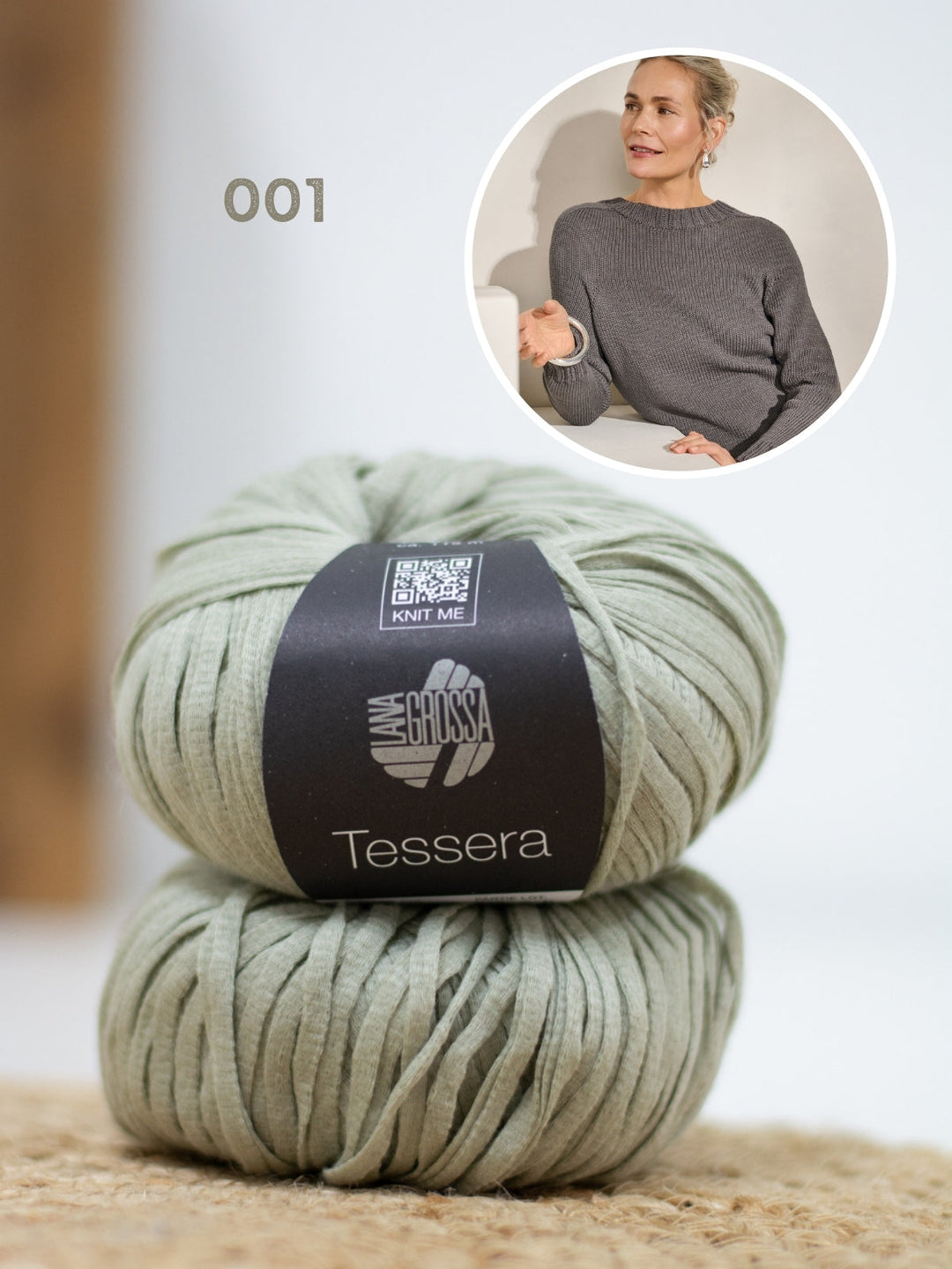 Strickpaket Tessera Pullover - Top-down