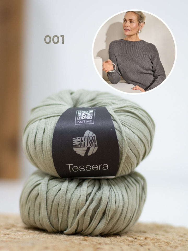 Strickpaket Tessera Pullover - Top-down