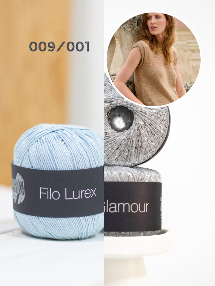 Strickpaket Filo Lurex Glamour Top