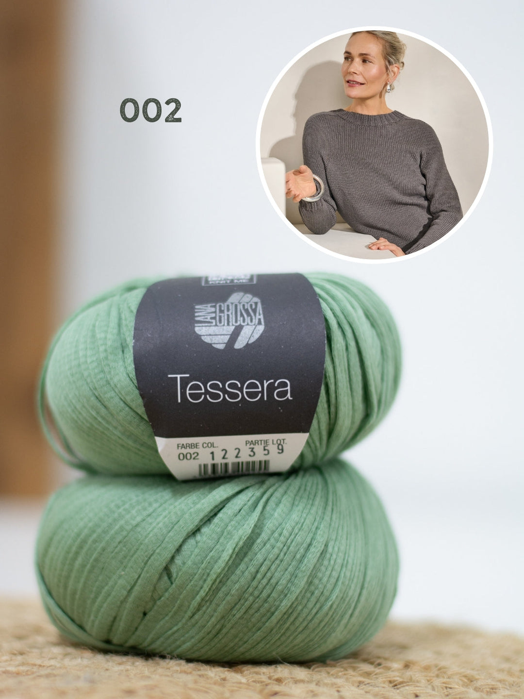 Strickpaket Tessera Pullover - Top-down
