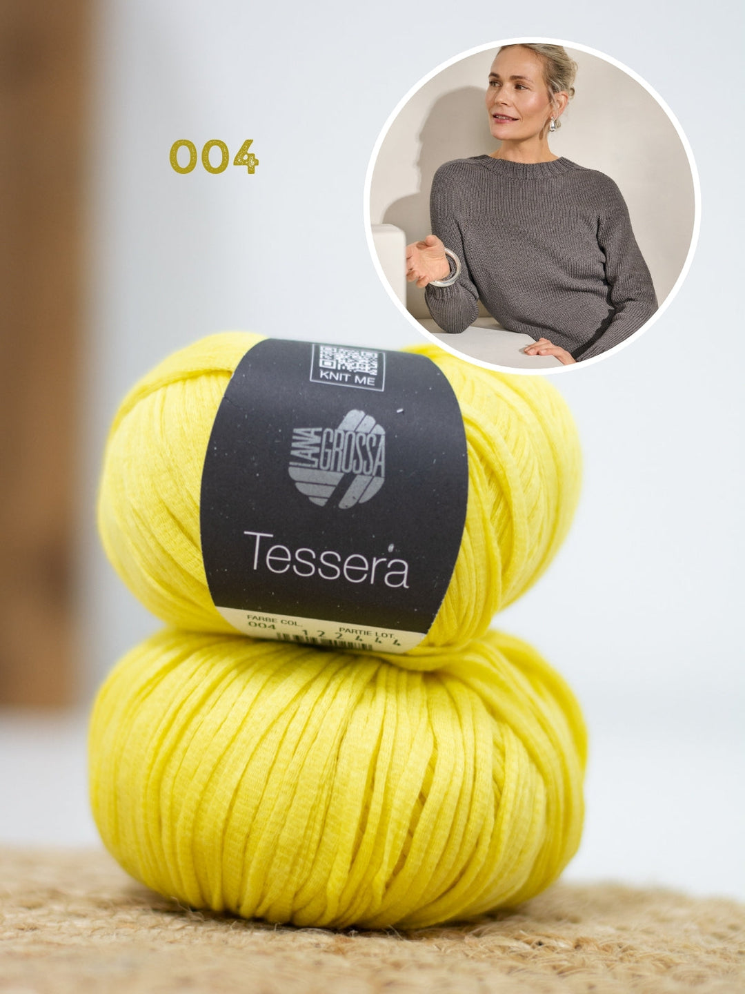 Strickpaket Tessera Pullover - Top-down