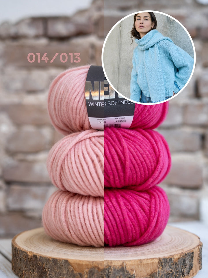 Strickpaket Winter Softness Top-down Pullover
