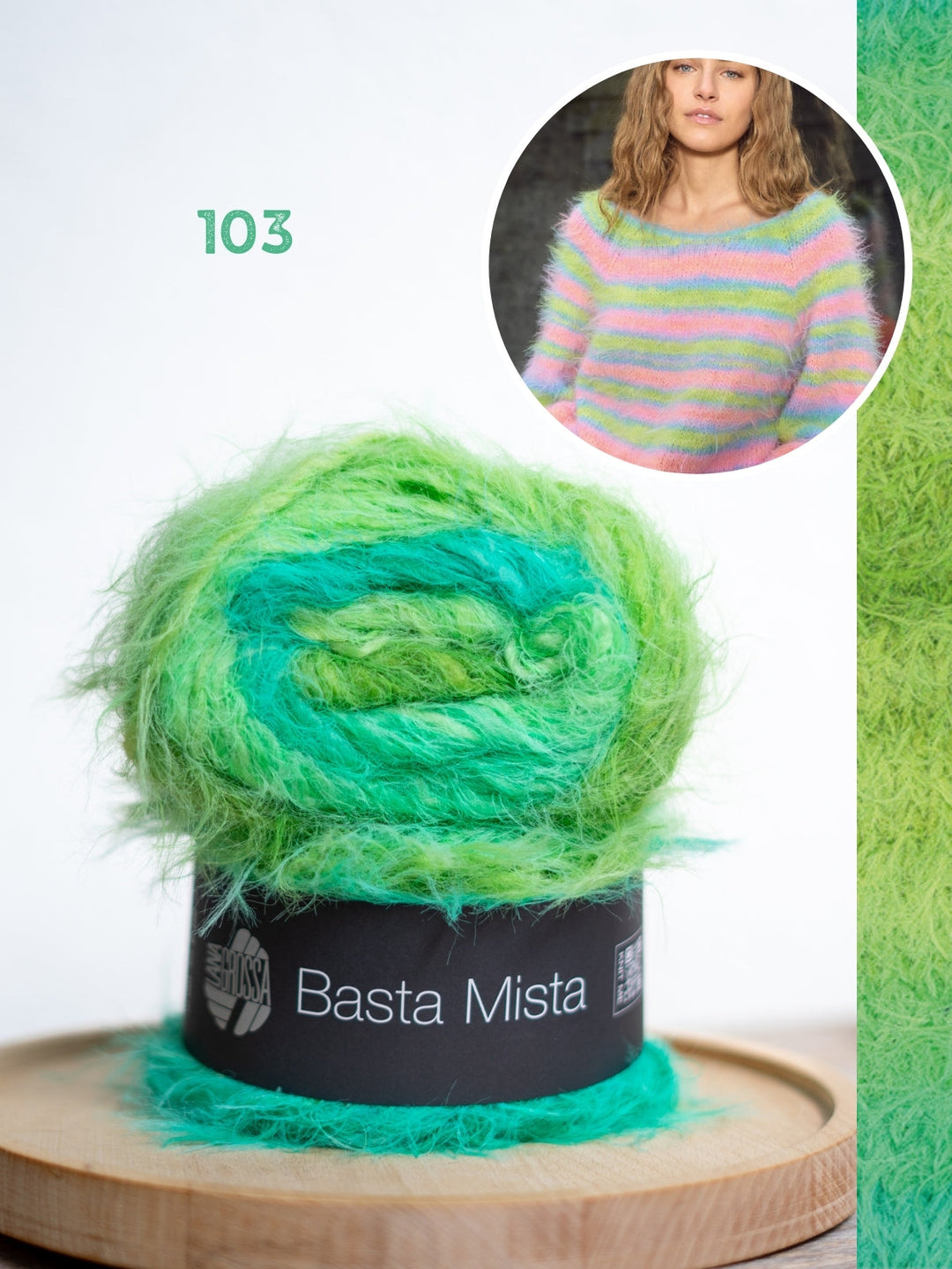 Strickpaket Basta Mista Raglanpullover - Top-down