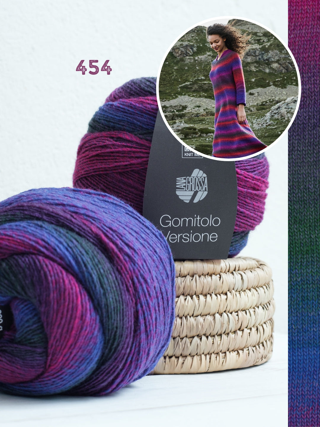Strickpaket Gomitolo Versione Top-down Kleid