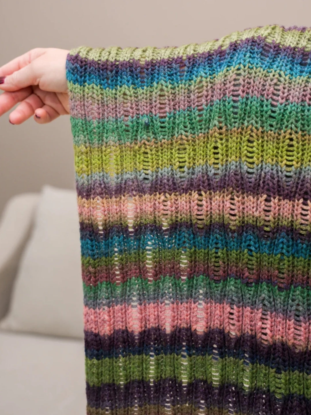 Strickpaket Fallmaschen-Schal – Farfalla – Tanja Steinbach