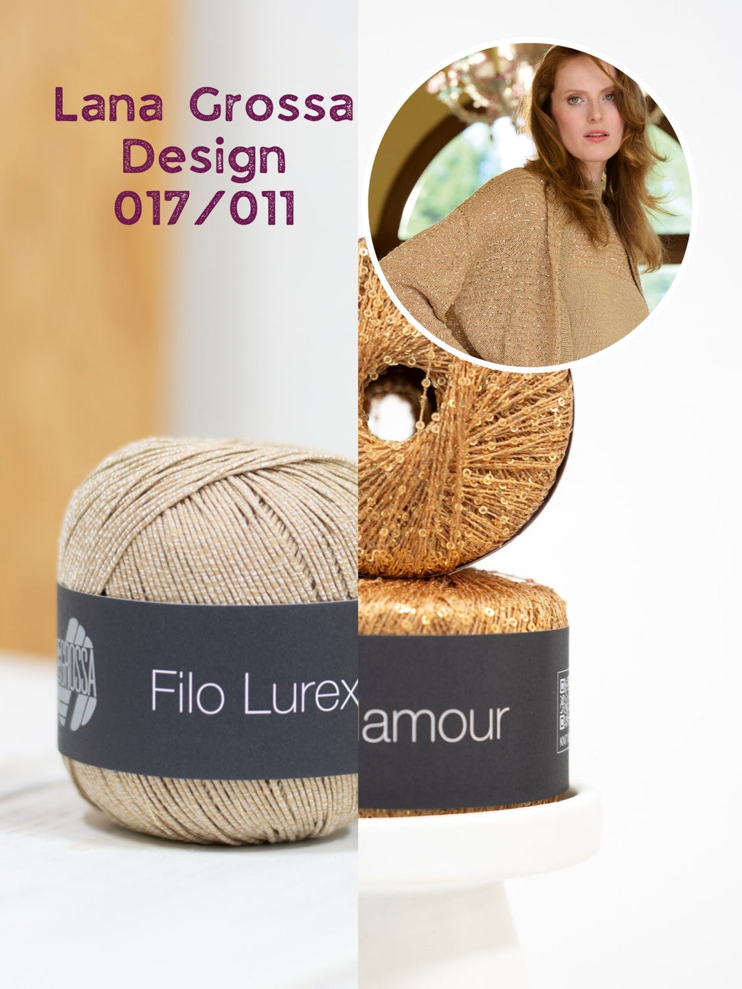 Strickpaket Filo Lurex Glamour Blouson-Cardigan