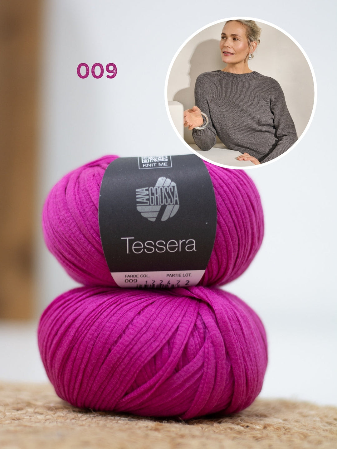 Strickpaket Tessera Pullover - Top-down