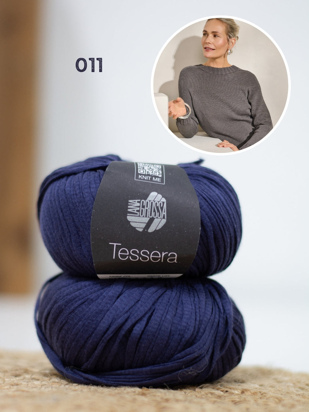 Strickpaket Tessera Pullover - Top-down