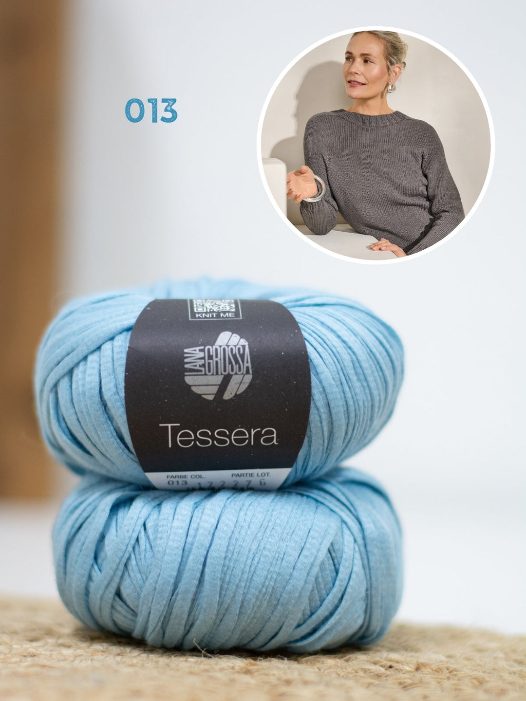 Strickpaket Tessera Pullover - Top-down