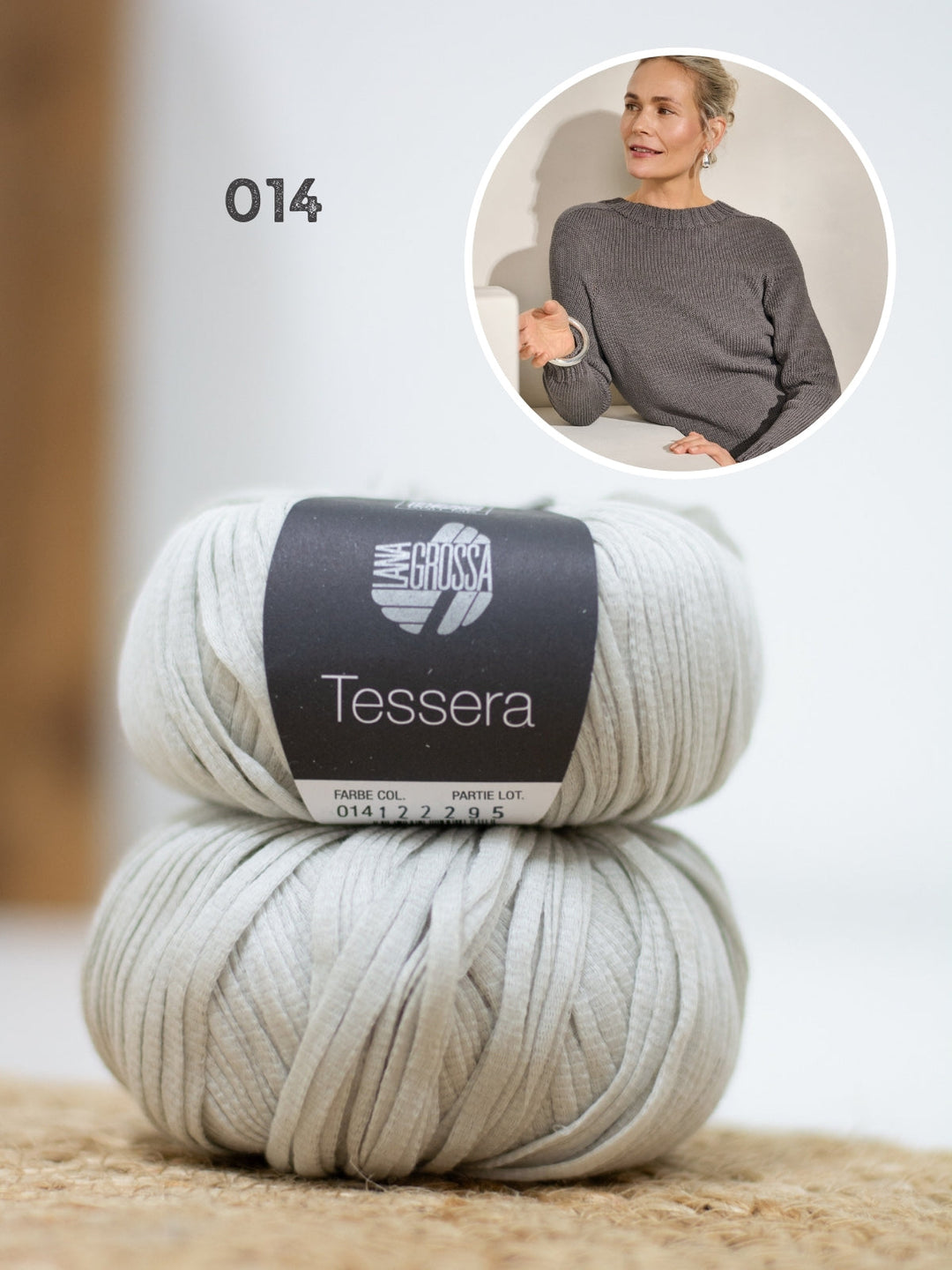 Strickpaket Tessera Pullover - Top-down