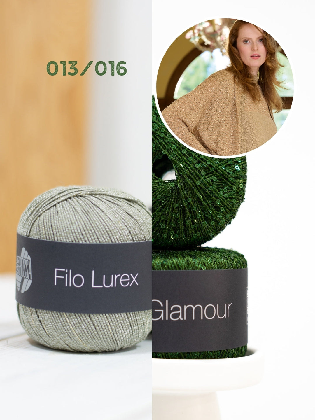 Strickpaket Filo Lurex Glamour Blouson-Cardigan