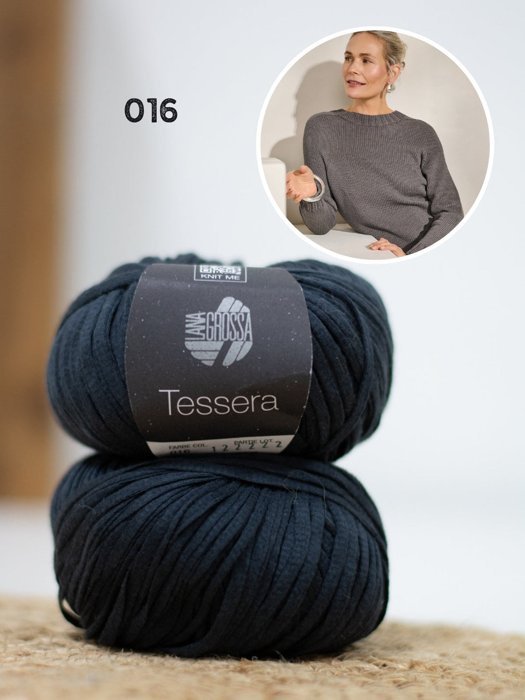 Strickpaket Tessera Pullover - Top-down
