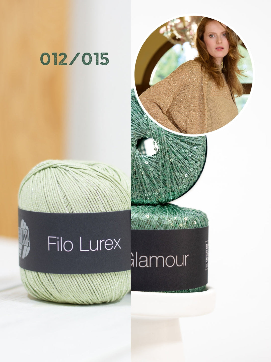 Strickpaket Filo Lurex Glamour Blouson-Cardigan