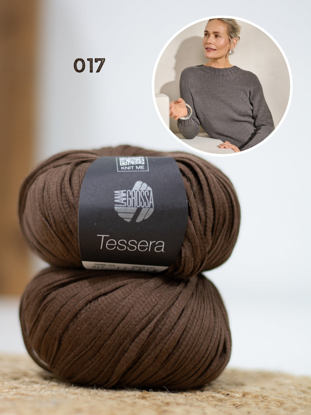 Strickpaket Tessera Pullover - Top-down