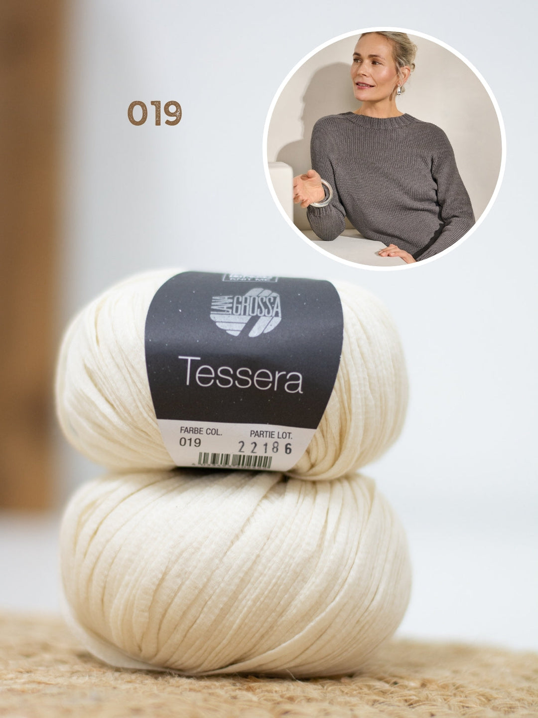 Strickpaket Tessera Pullover - Top-down