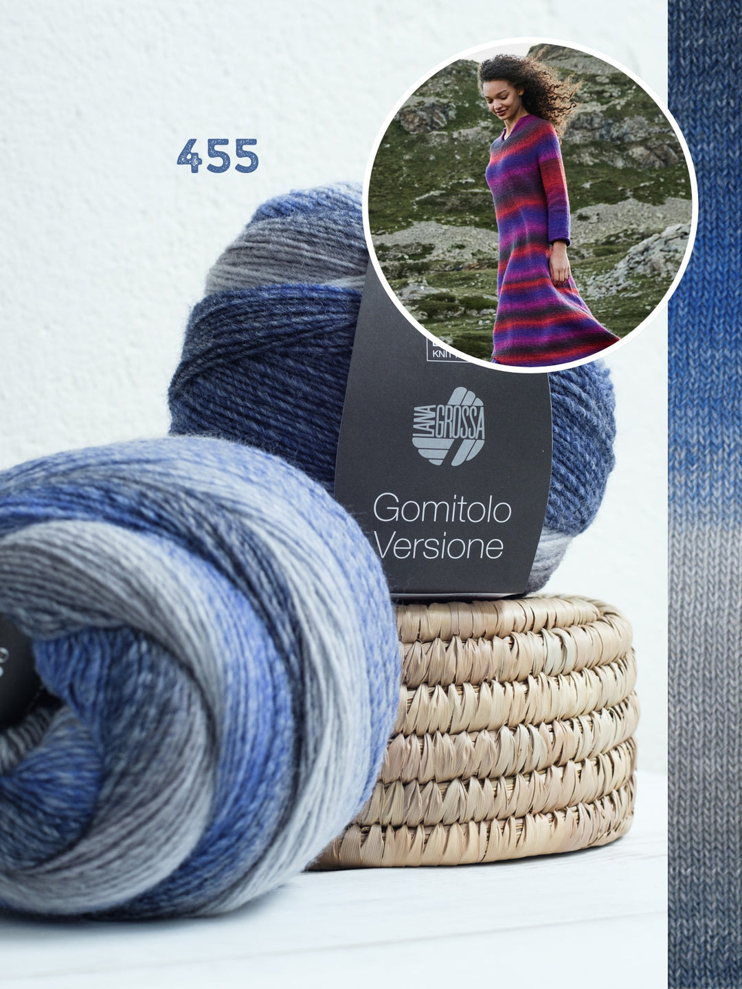 Strickpaket Gomitolo Versione Top-down Kleid