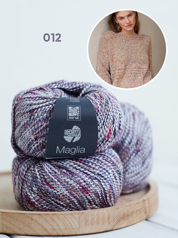 Strickpaket Maglia Pullover mit verschiedenen Strukturen