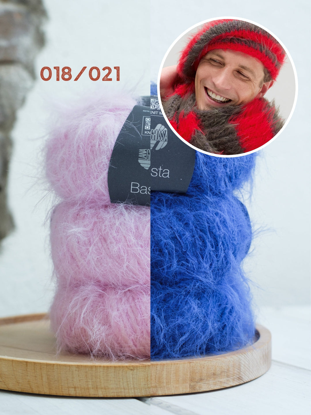 Strickpaket Basta Baskenmütze + Schal