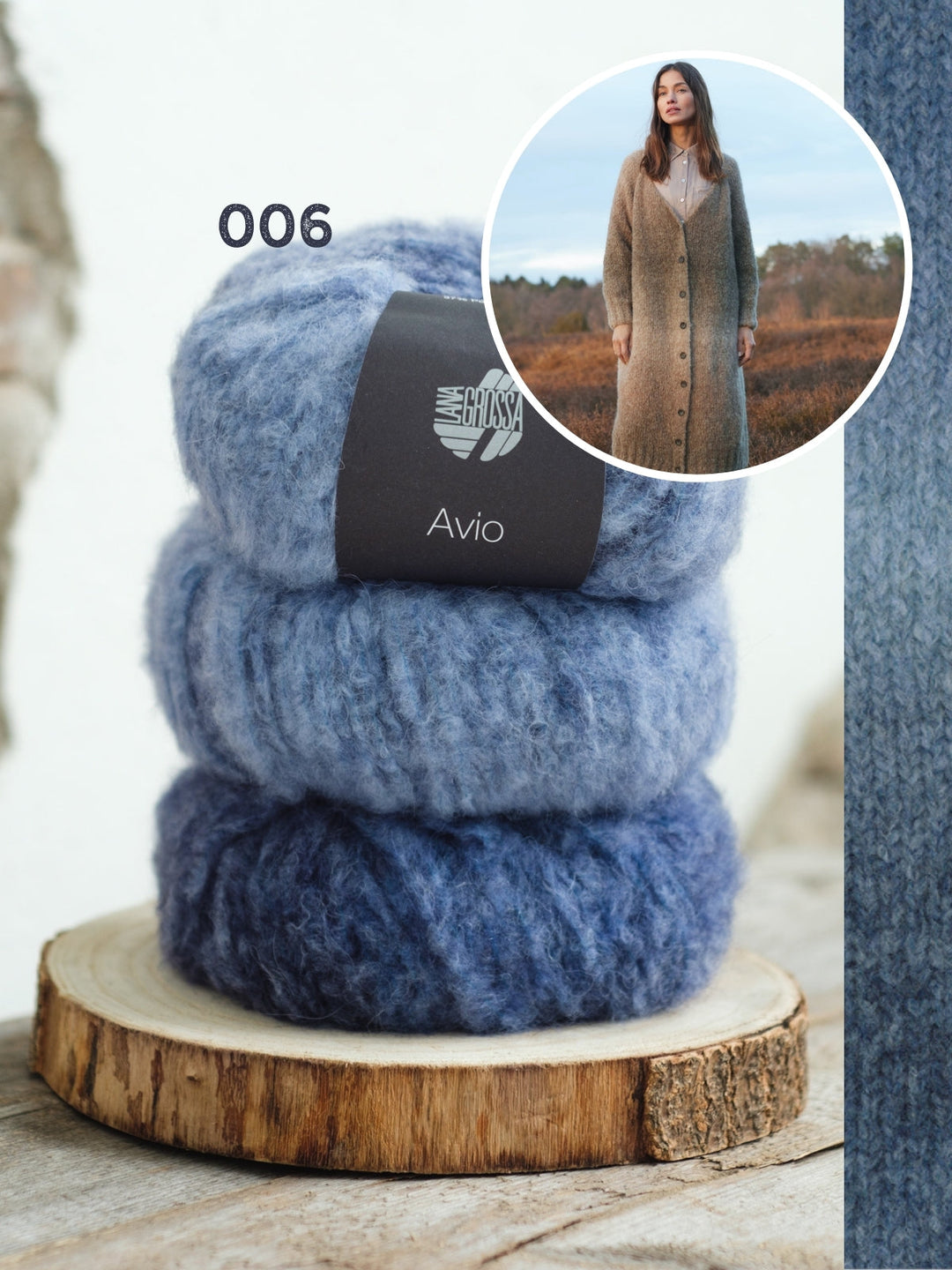 Strickpaket Avio Raglan Mantel