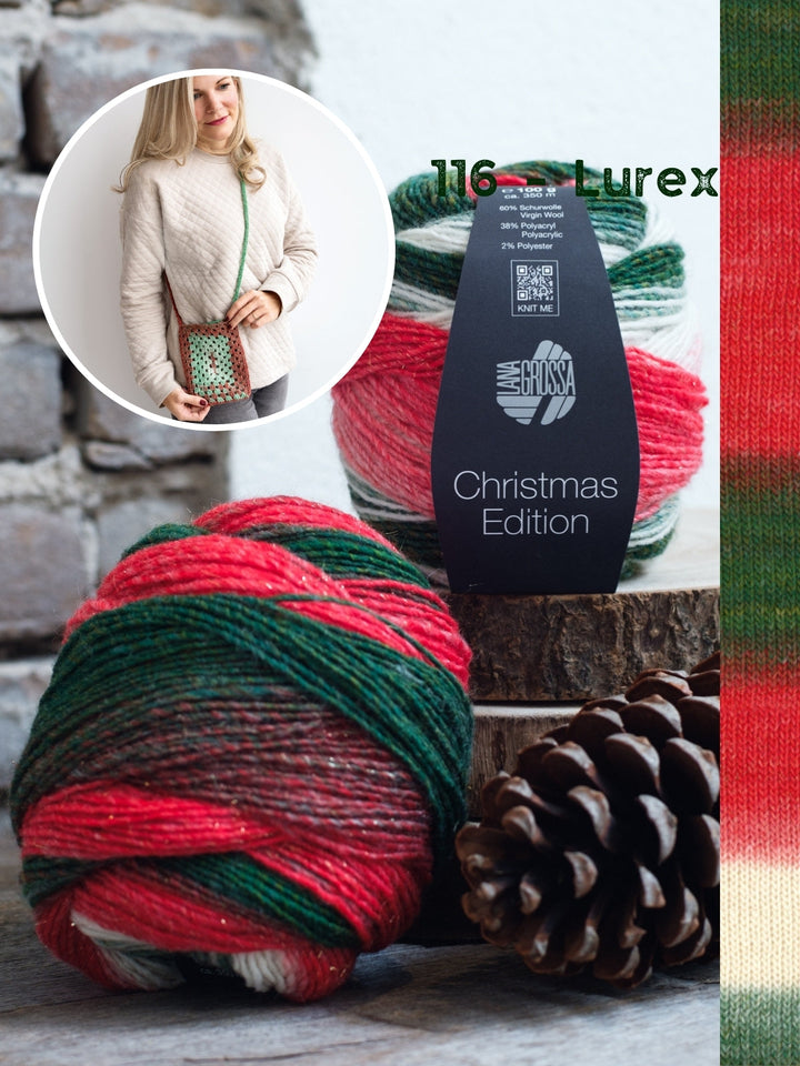 Häkelpaket Gomitolo Christmas Edition Kleine Tasche