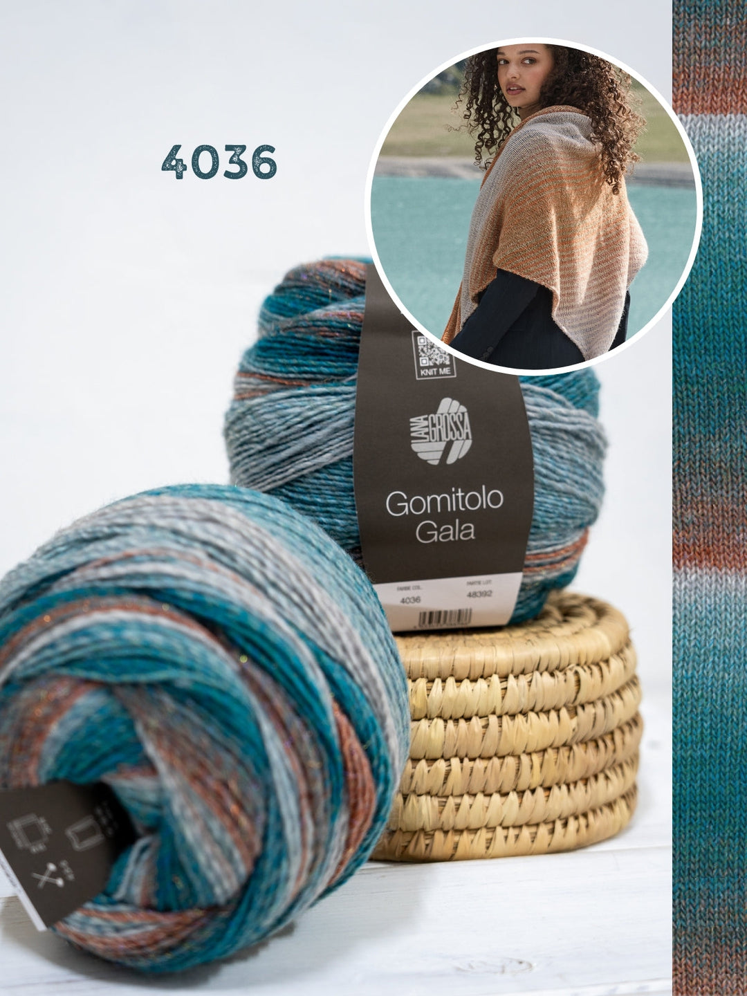 Strickpaket Gomitolo Gala Dreieckstuch
