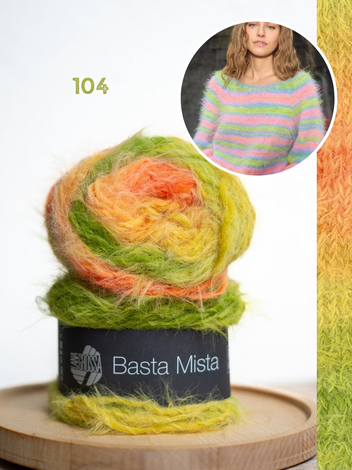 Strickpaket Basta Mista Raglanpullover - Top-down