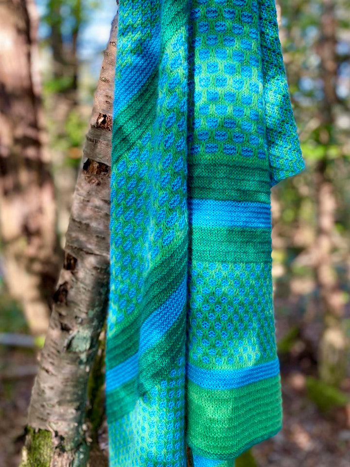 Strickpaket Lizas Tuch Waldblumen