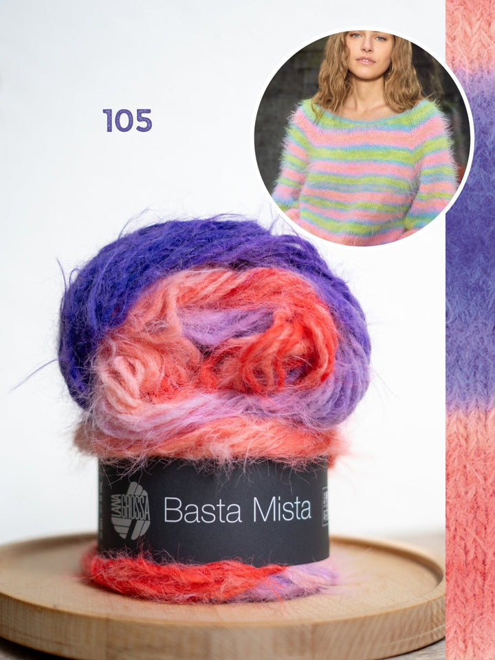 Strickpaket Basta Mista Raglanpullover - Top-down