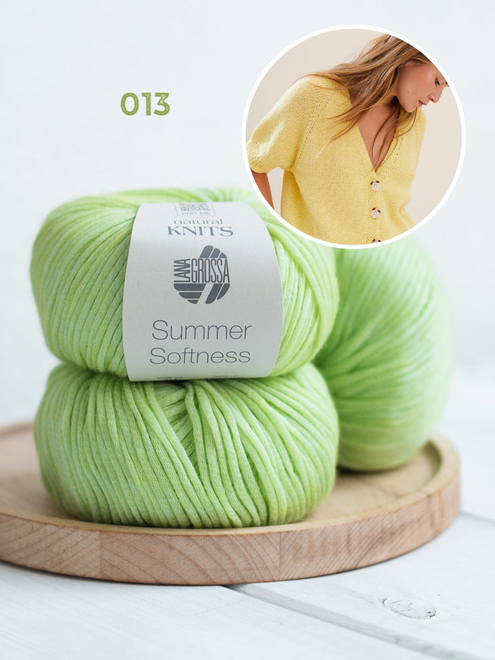 Strickpaket Summer Softness Kurzarm-Raglanjacke
