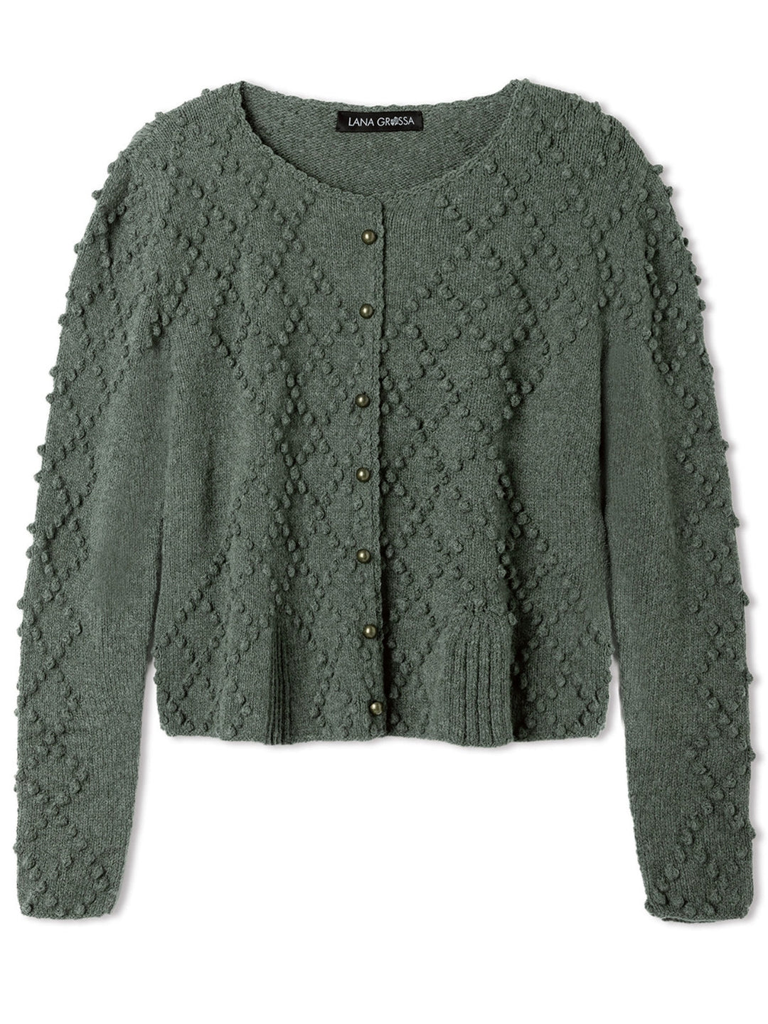 Strickpaket Cashmere 16 Fine Jacke im Noppenrautenmuster