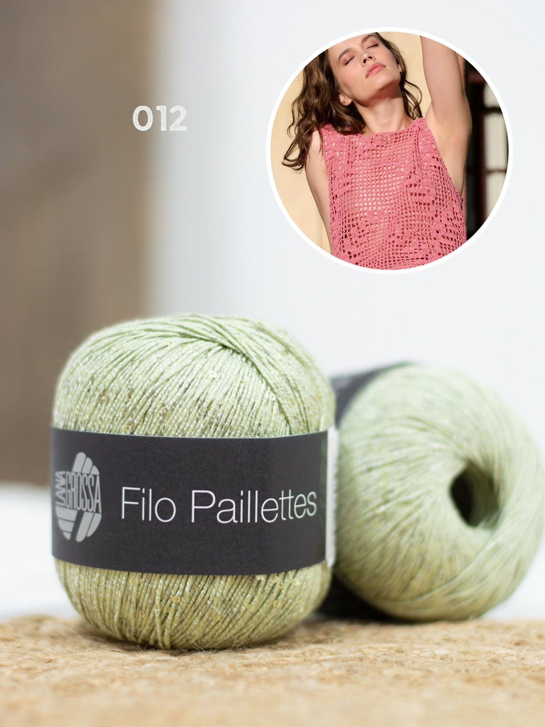 Häkelpaket Filo Paillettes Top
