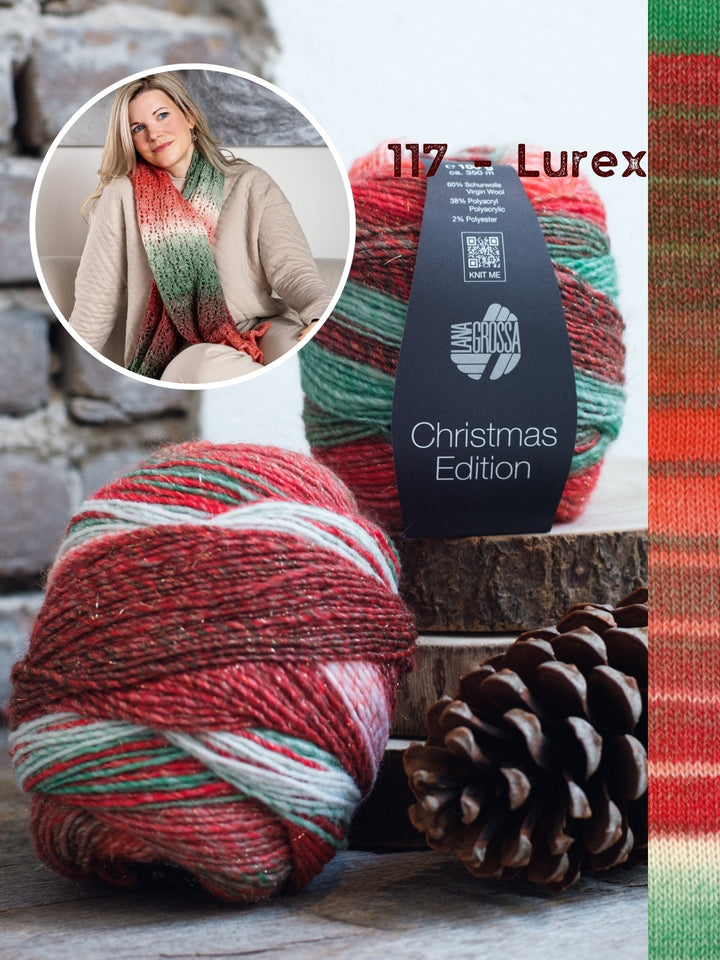 Strickpaket Gomitolo Christmas Edition Tuch