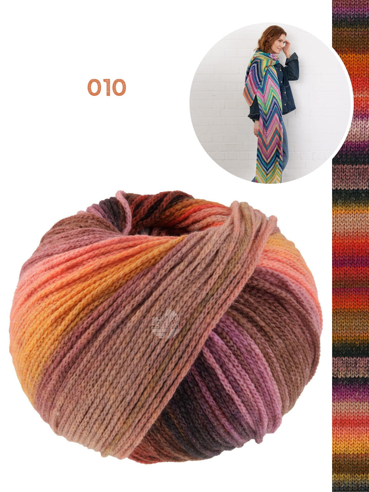 Strickpaket Farfalla Zickzack-Schal