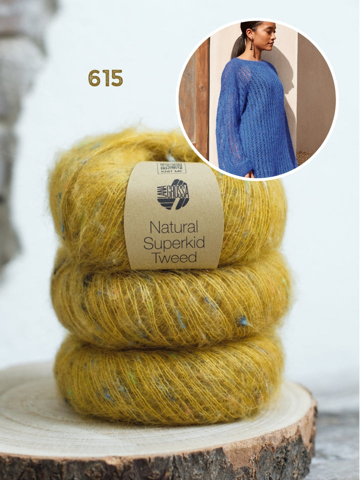 Strickpaket Natural Superkid Tweed Pullover