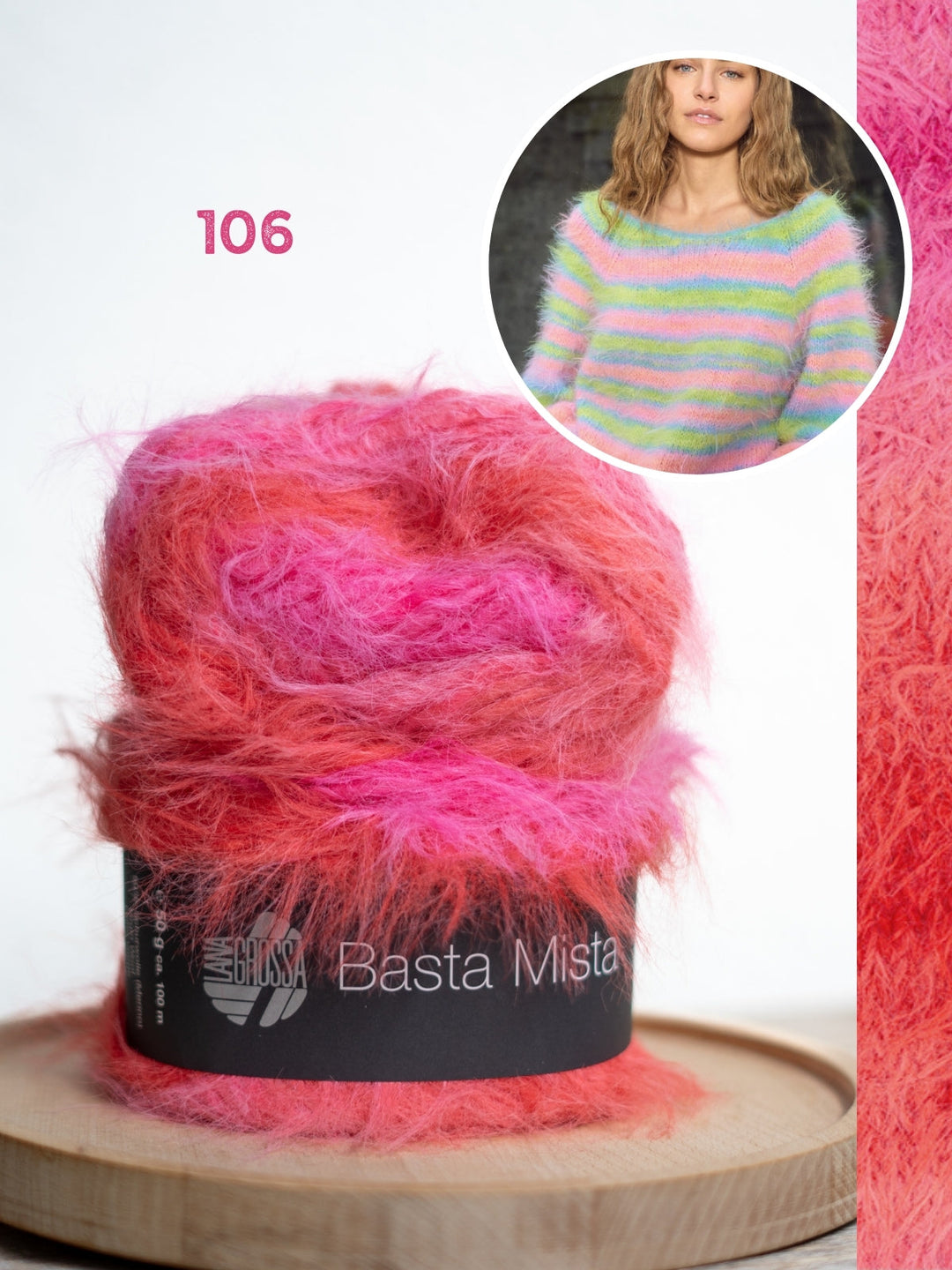 Strickpaket Basta Mista Raglanpullover - Top-down