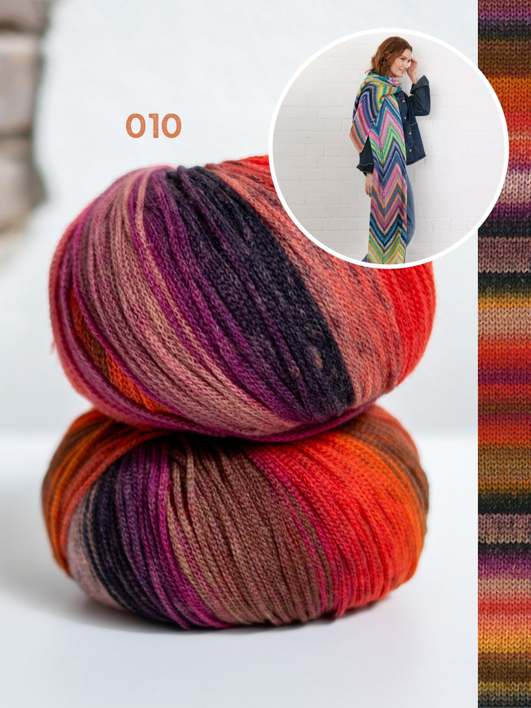 Strickpaket Farfalla Zickzack-Schal