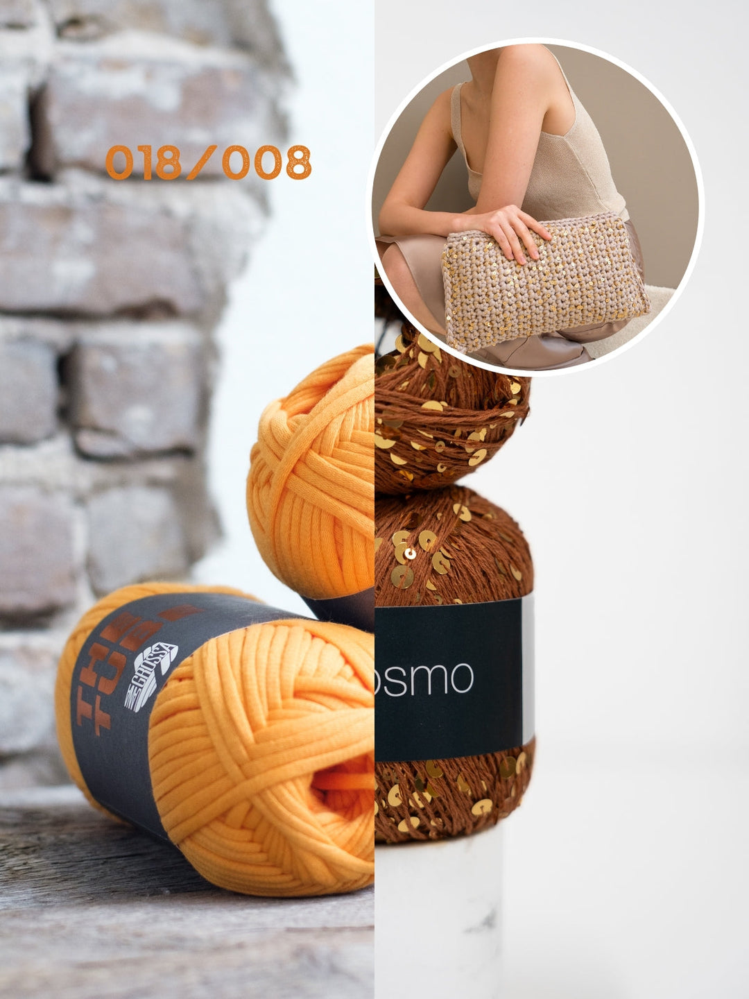 Häkelpaket The Tube Cosmo Clutch