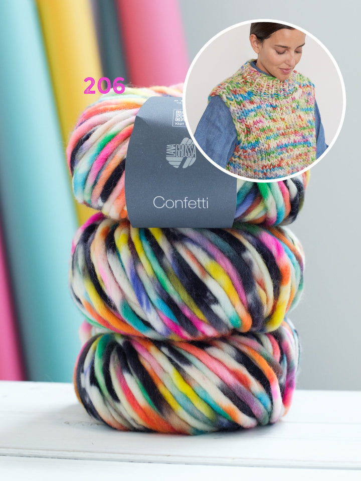 Strickpaket Confetti Pullunder