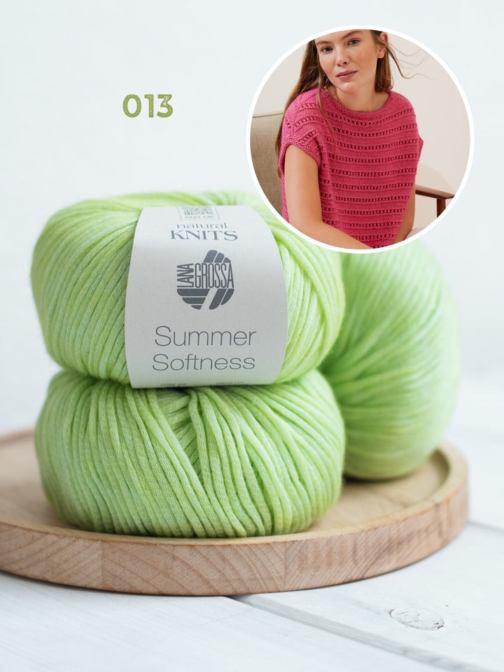 Strickpaket Summer Softness Pullunder mit Ajourmuster